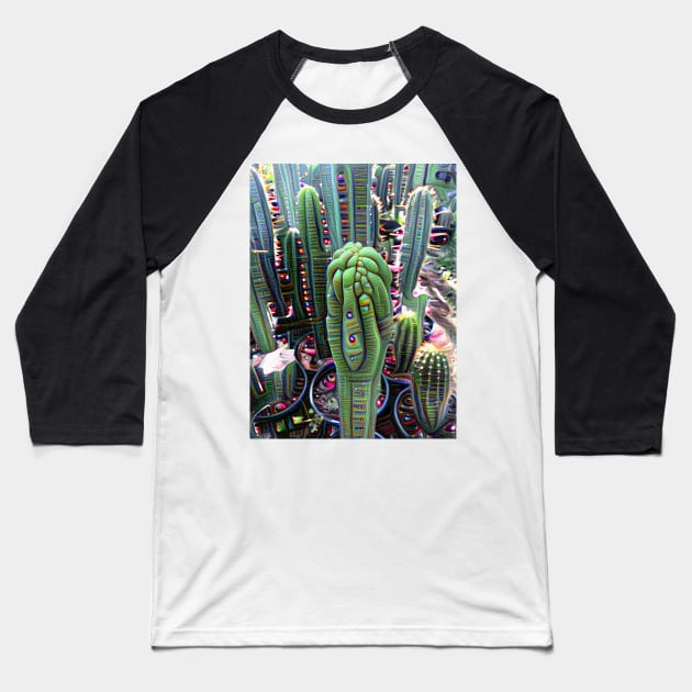 Monstrose Trichocereus Pachanoi Baseball T-Shirt by amigoscactusandplants